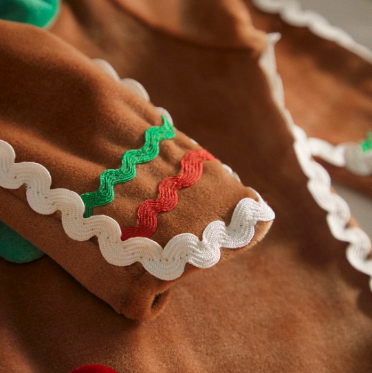 Christmas 2pcs Gingerbread Costume