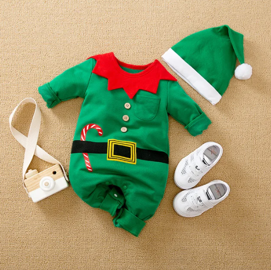 Christmas Elf Costume with Hat