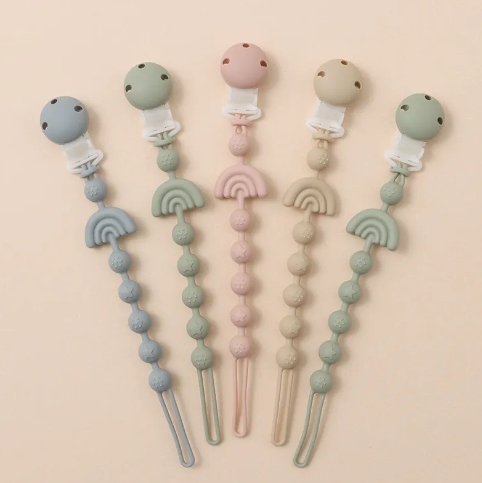 Pastel Pacifier Clip