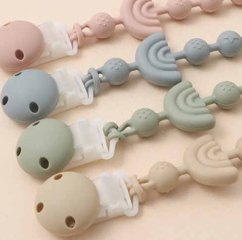 Pastel Pacifier Clip