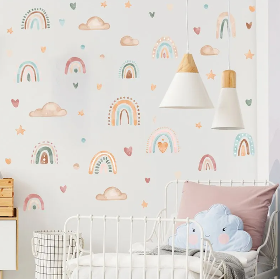 Boho Rainbow Wall Stickers