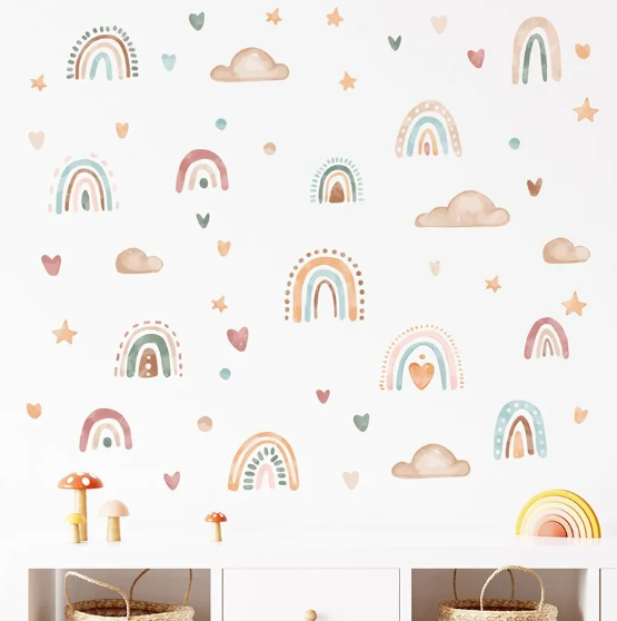 Boho Rainbow Wall Stickers