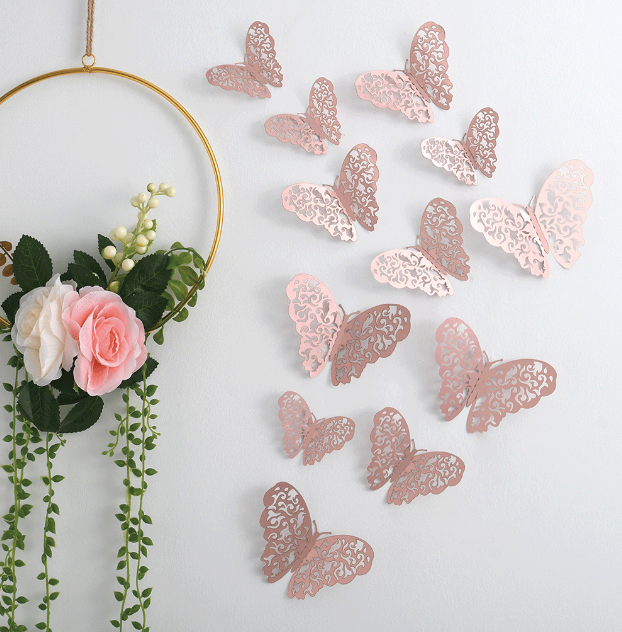 12 pcs 3D Wall Butterflies