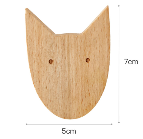 Wooden Animal Wall Coat Hanger