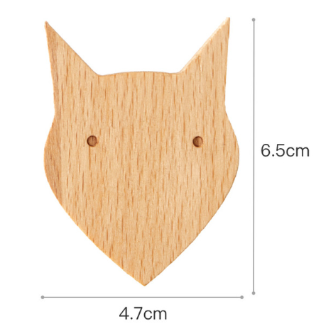 Wooden Animal Wall Coat Hanger