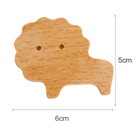 Wooden Animal Wall Coat Hanger