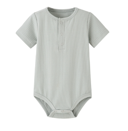 Ribbed Button Bodysuit