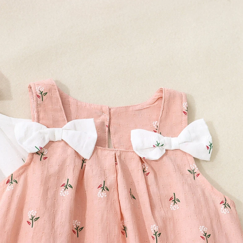 Summer Flower Bow Dress