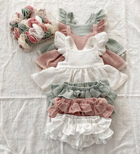 Ruffle Lace Dress Set