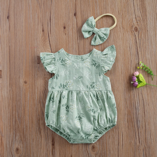 Spring Bodysuit with Bow Headband