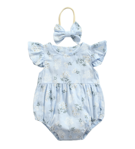 Spring Bodysuit with Bow Headband