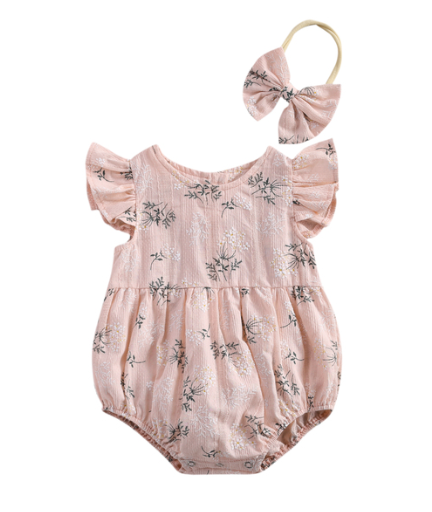 Spring Bodysuit with Bow Headband