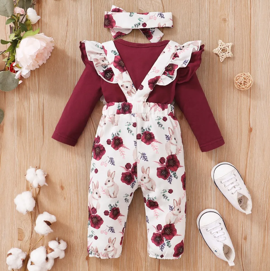 3 Piece Warm Jumpsuit Set