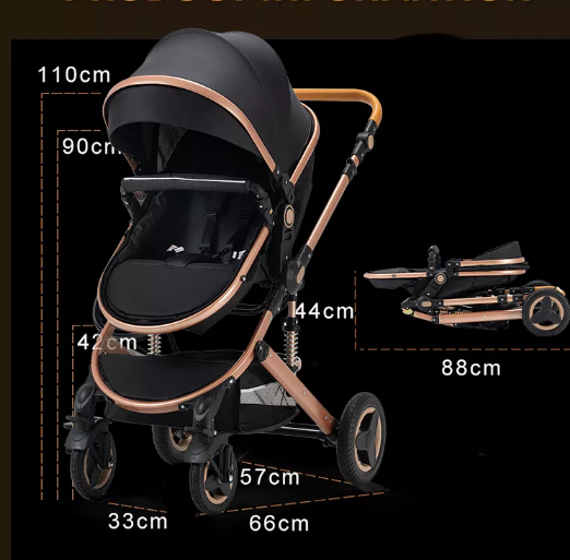 Luxury Deportable 3-Piece Stroller