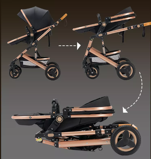 Luxury Deportable 3-Piece Stroller