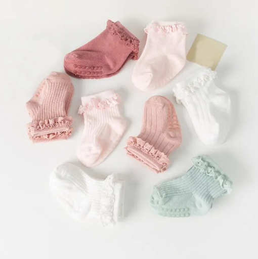 4pcs Ruffle Socks