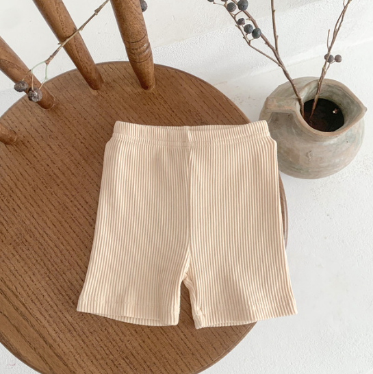 Casual Ribbed Shorts