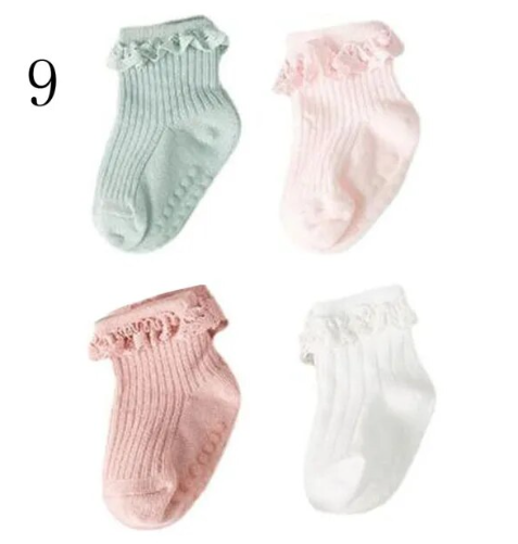 4pcs Ruffle Socks