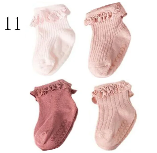 4pcs Ruffle Socks