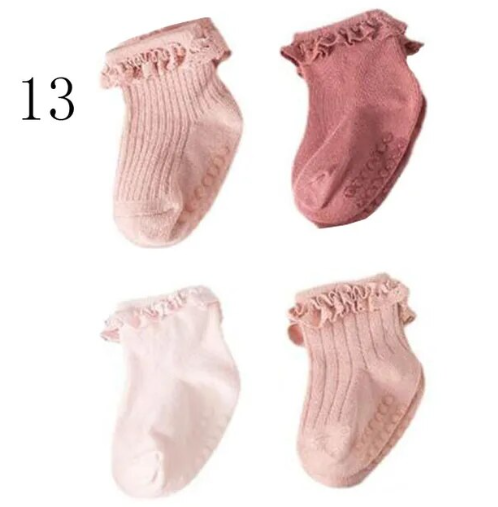 4pcs Ruffle Socks