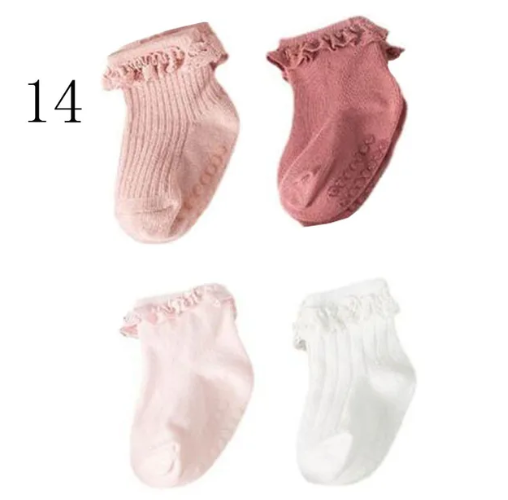 4pcs Ruffle Socks