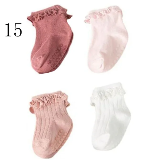 4pcs Ruffle Socks