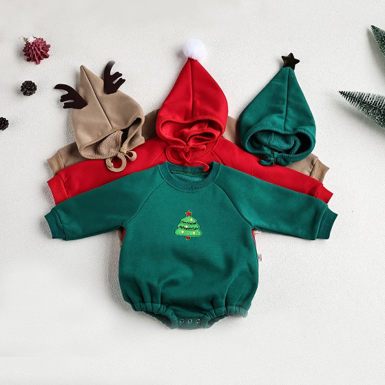 Christmas Bodysuit with Hat