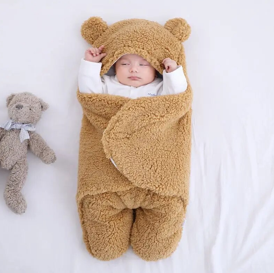 Plush Teddy Swaddle