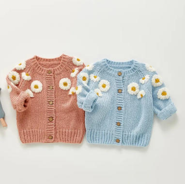 Knitted Flower Jacket