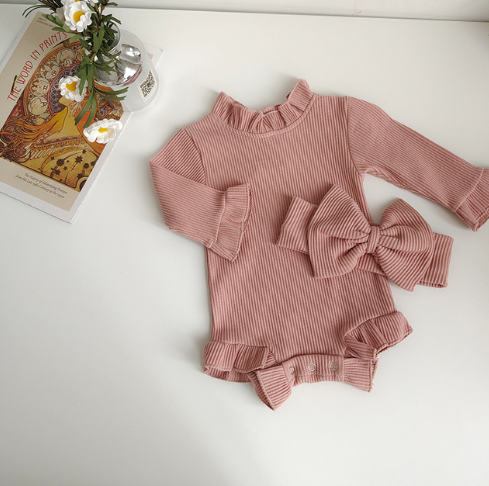 Longsleeve Bodysuit with Headbow